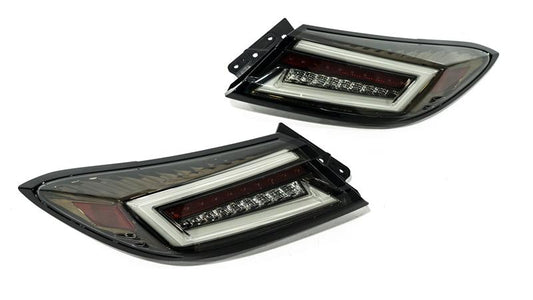 Intec Sequential LED 4pc Taillights w/Center Bar (Smoke lens/Black Base/White Bar) - 2022-2024 Toyota GR86 / Subaru BRZ