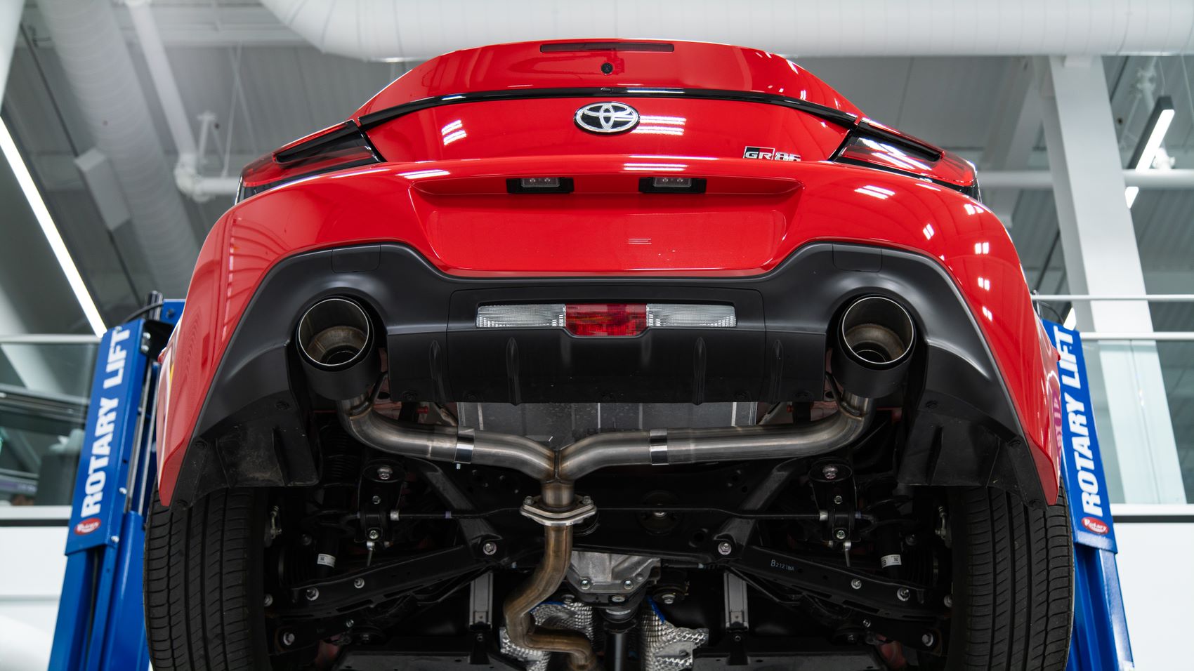 MBRS48053CF MBRP Axle Back Exhaust Dual Split Carbon Tips - 2022+ Toyota GR86 / Subaru BRZ,