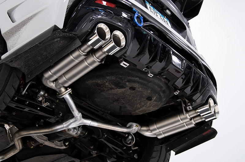 CPESBAE00002T CP-E Austenite Axle Back Quad Mufflers 4in Titan Tips - 2015+ WRX / STI,