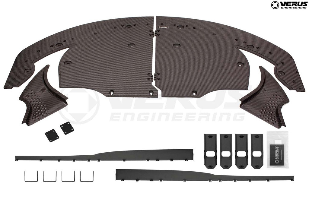 VERA0420A Verus Engineering High-Downforce Front Splitter Kit - 2020+ Toyota Supra,