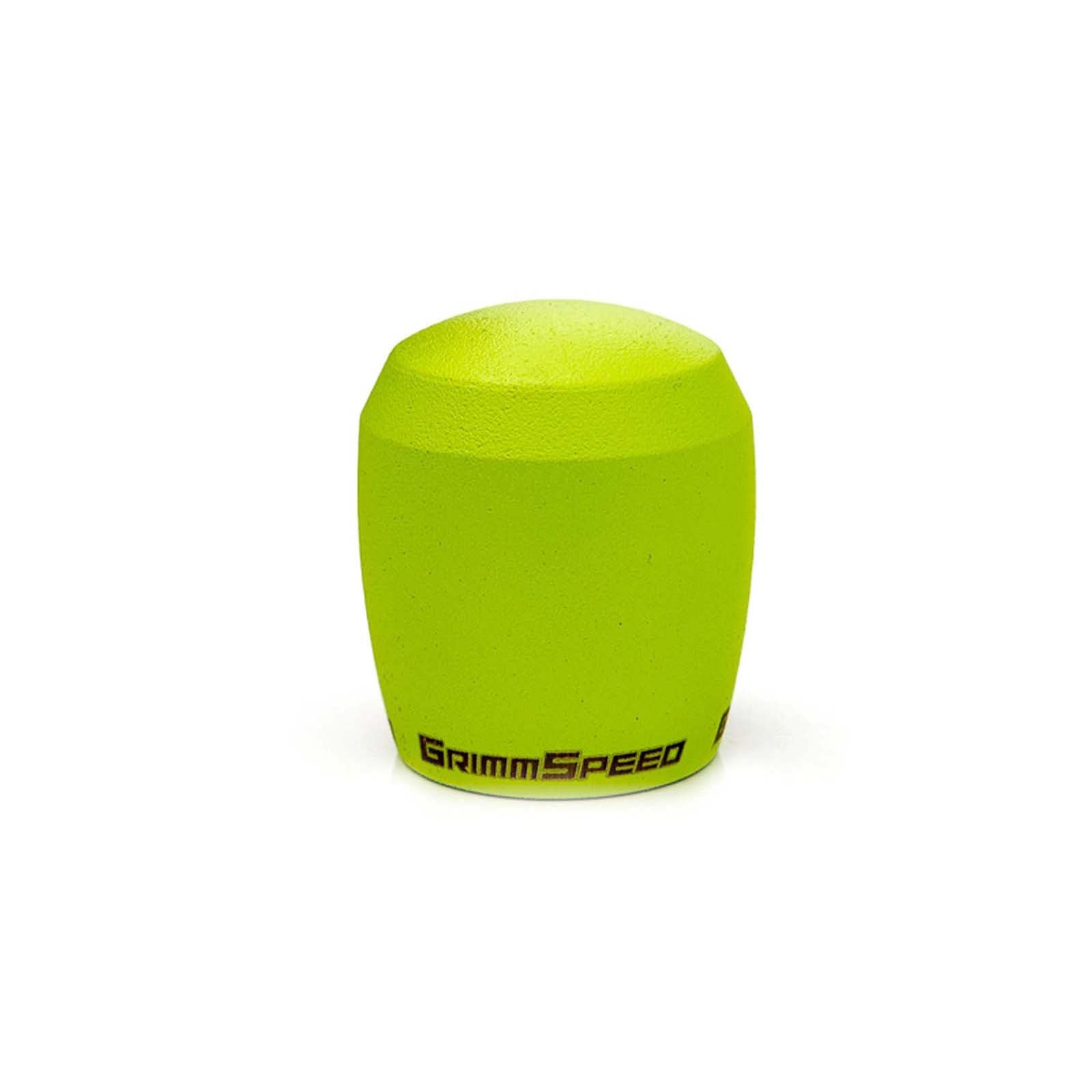 GRM380005 GrimmSpeed Stainless Steel Stubby Shift Knob - Neon Green - 2015-2021 Subaru WRX & STI / 2013-2021 FRS / BRZ / 86,