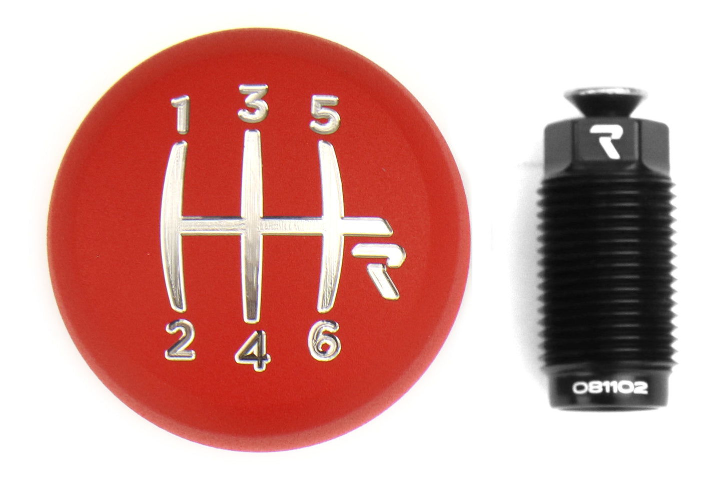 RSG08321RTE-08013-081102 Raceseng Rondure Texture Shift Knob - 2015+ WRX / 2015+ STI-Red,