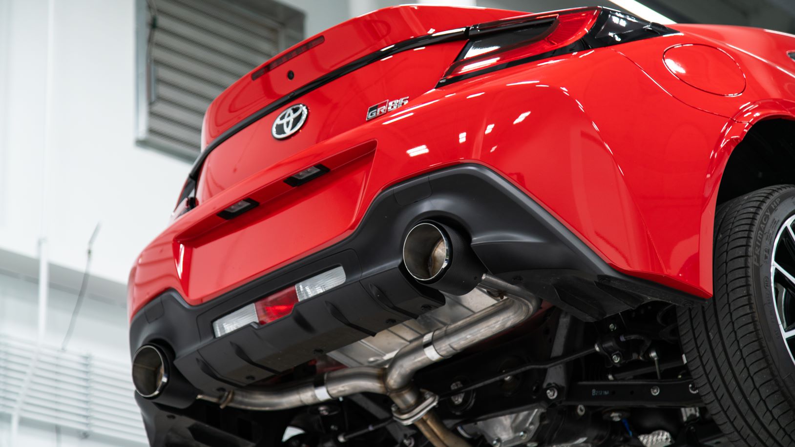 MBRS48053CF MBRP Axle Back Exhaust Dual Split Carbon Tips - 2022+ Toyota GR86 / Subaru BRZ,