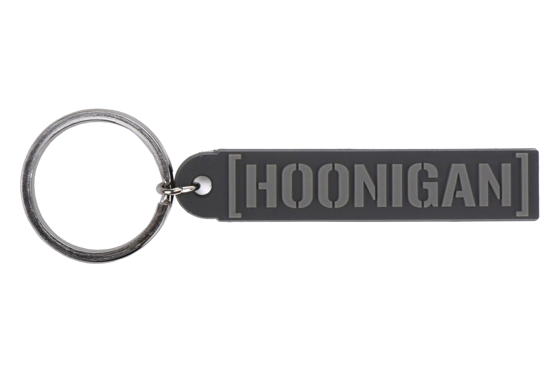 HOOHA318CBAR-BKGY HOONIGAN Censor Bar Rubber Key Chain Black / Gray,