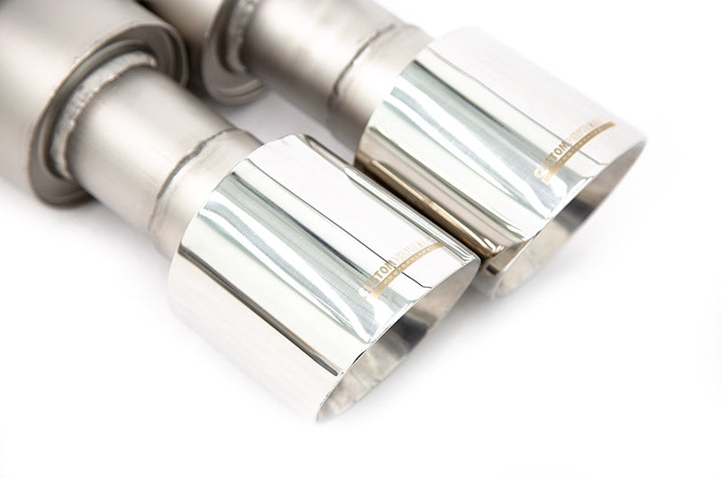 CPESBAE00002T CP-E Austenite Axle Back Quad Mufflers 4in Titan Tips - 2015+ WRX / STI,