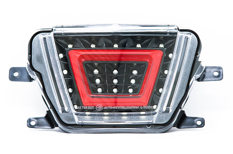 OLM V2 F1 Style Multifunction 4th Brake Light (Clear Lens, Black Base, Red Bar) - 2020-2024 Toyota GR Supra