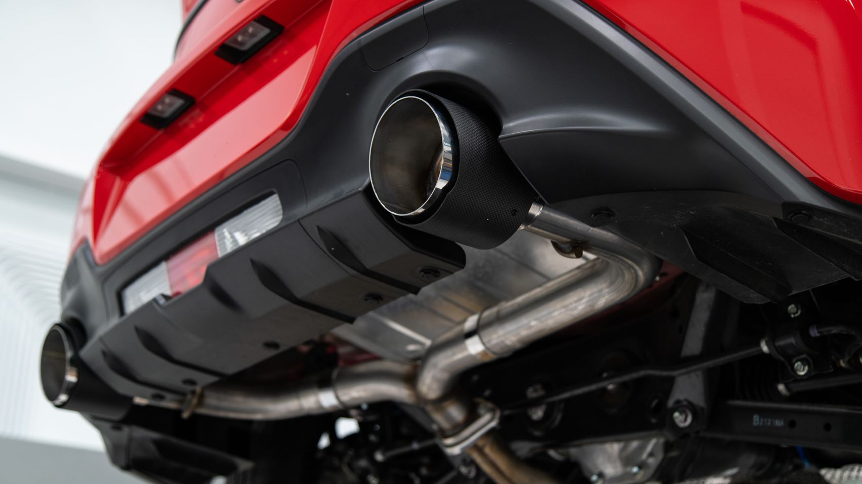MBRS48053CF MBRP Axle Back Exhaust Dual Split Carbon Tips - 2022+ Toyota GR86 / Subaru BRZ,