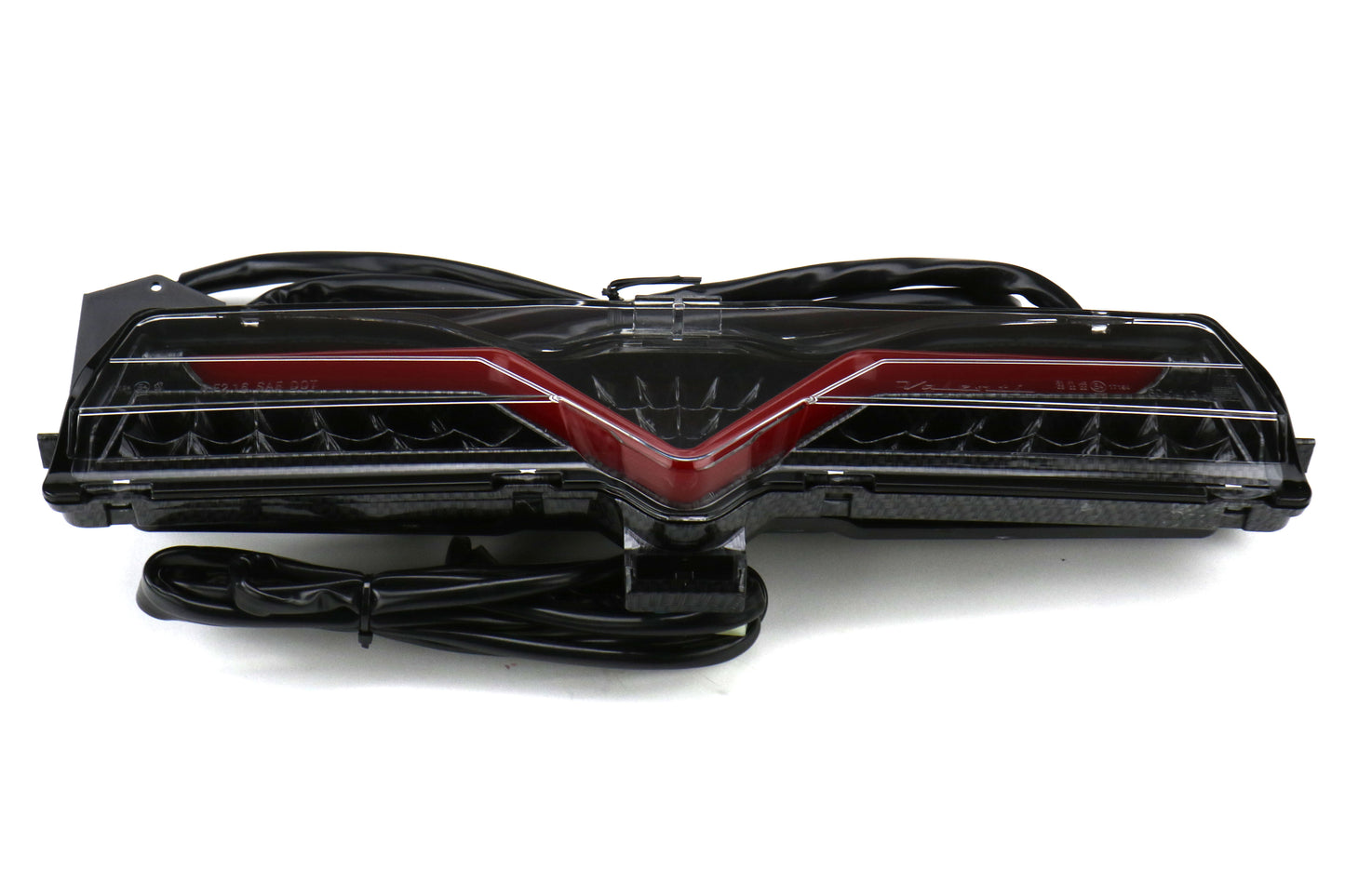 OLMA.70182.2 OLM VL Style Sequential 4th Brake Light / Reverse Light (Clear Lens, Carbon Look Base, Red Bar) - 2013-2020 FRS / BRZ / 86,