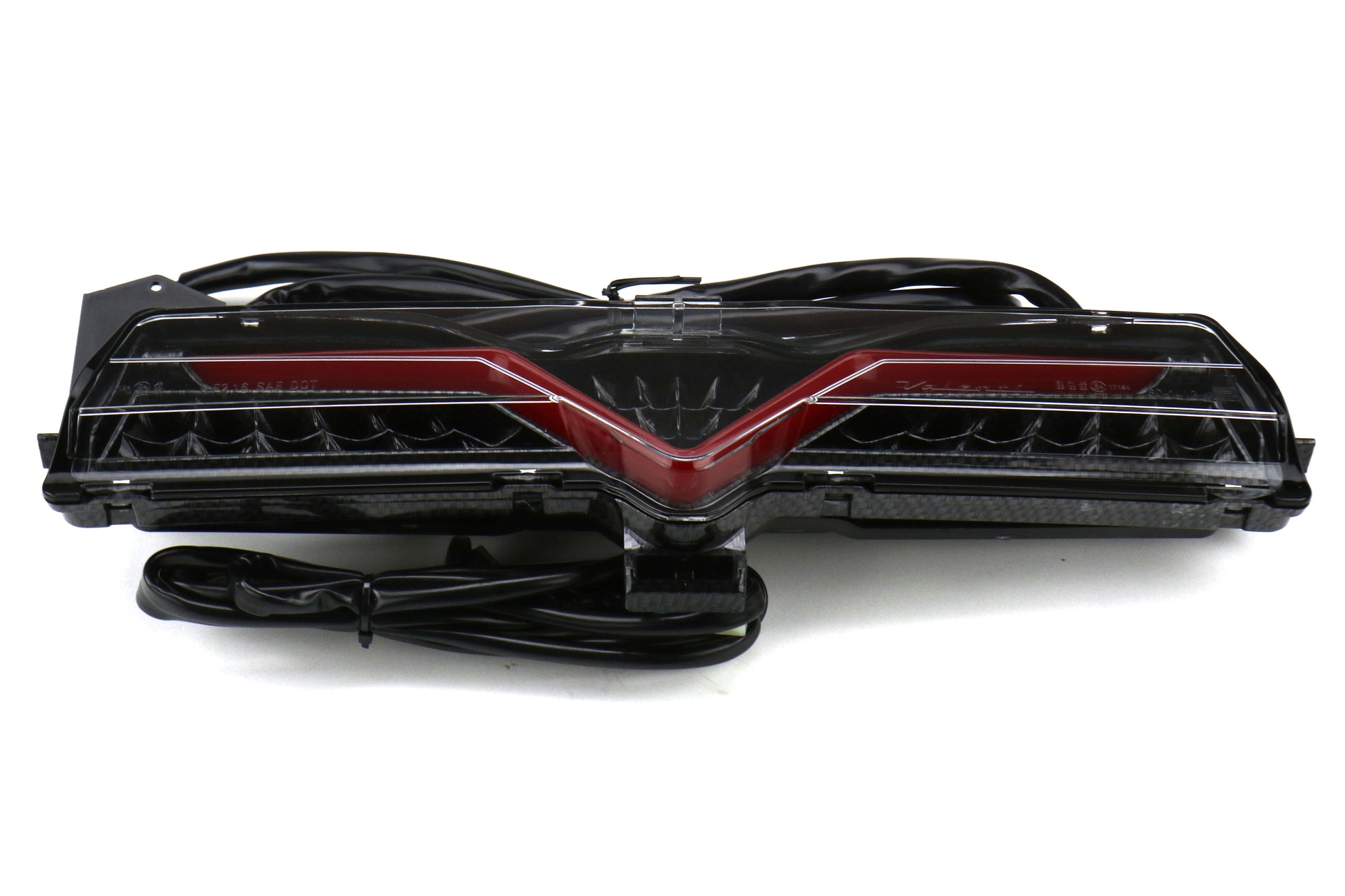 OLMA.70182.2 OLM VL Style Sequential 4th Brake Light / Reverse Light (Clear Lens, Carbon Look Base, Red Bar) - 2013-2020 FRS / BRZ / 86,