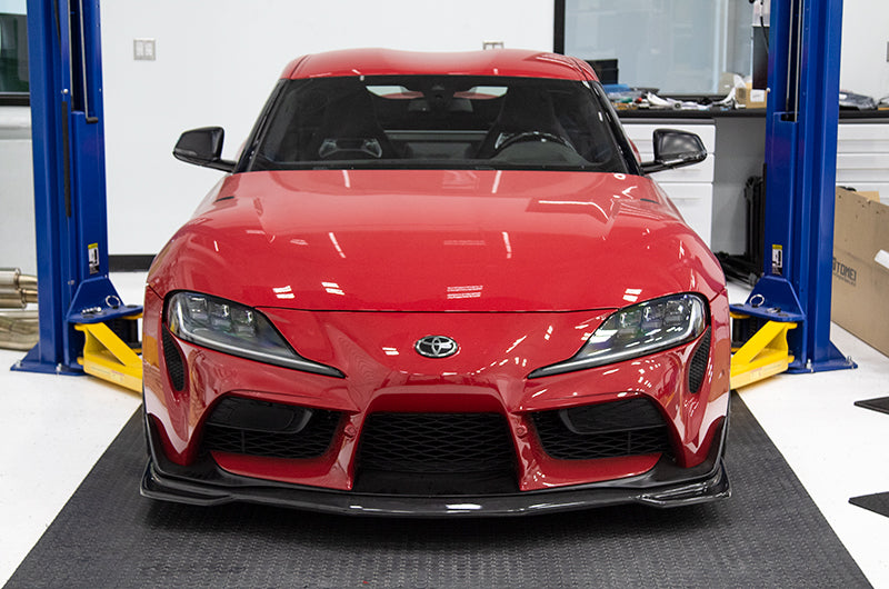 OLMA.70208.1 OLM V1 MT Style Carbon Fiber Front Lip - 2020-2021 Toyota A90 Supra,