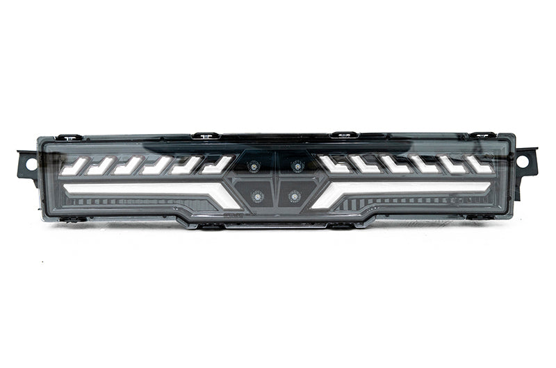 OLM V2 F1 Rear Fog Light (Clear Lens, Black Base, White Bar) - 2022-2024 Toyota GR86 /  Subaru BRZ