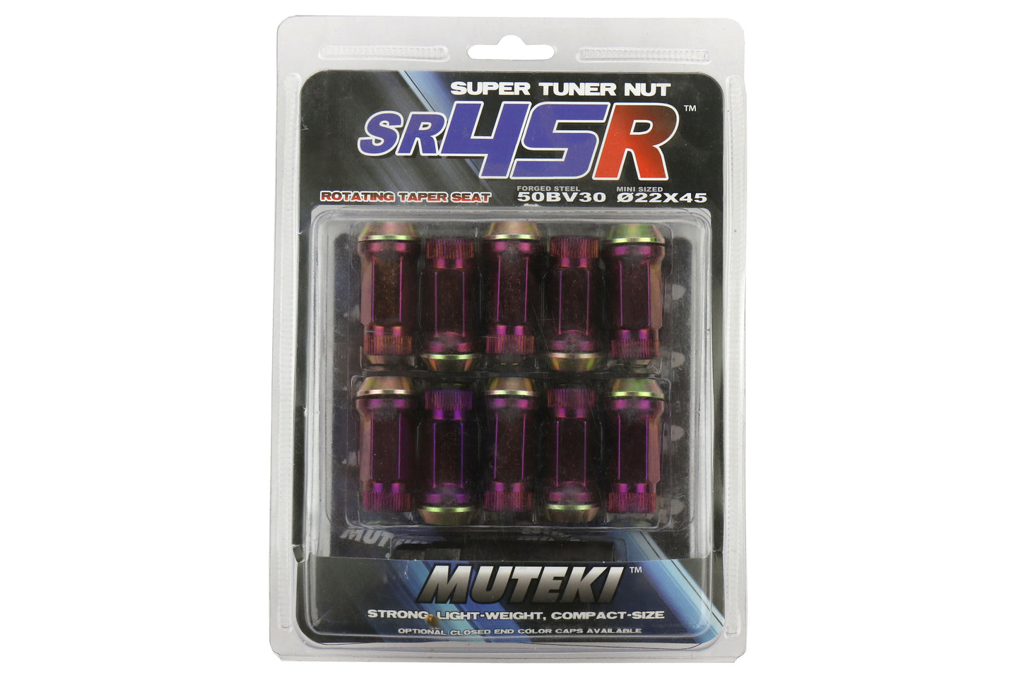 KIC32935RN Muteki SR45R Open Ended Lugs (Various Colors) - 2015+ WRX / 2015+ STI / 2013+ FT86 / 2014+ Forester-Burned Titanium Finish,