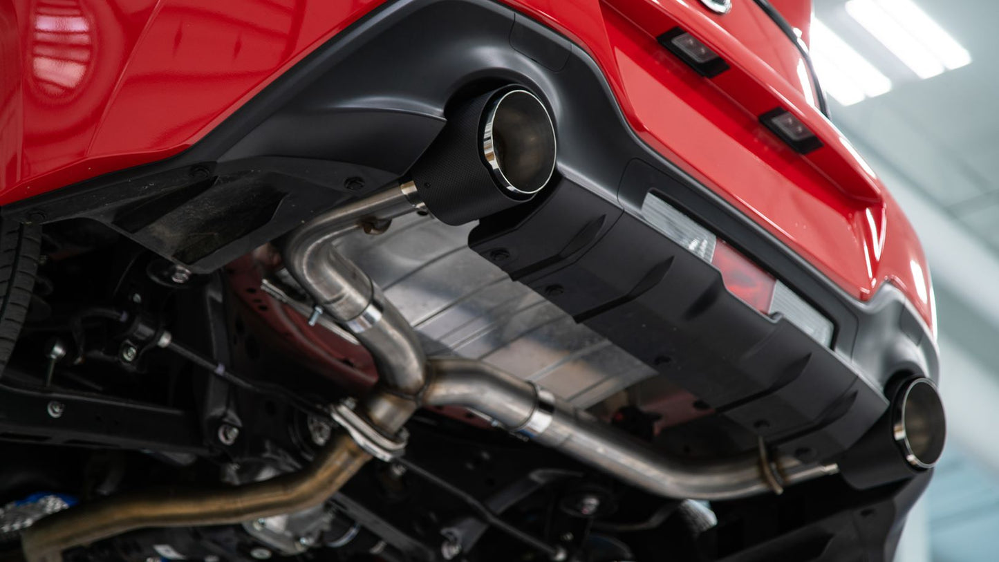 MBRS48053CF MBRP Axle Back Exhaust Dual Split Carbon Tips - 2022+ Toyota GR86 / Subaru BRZ,