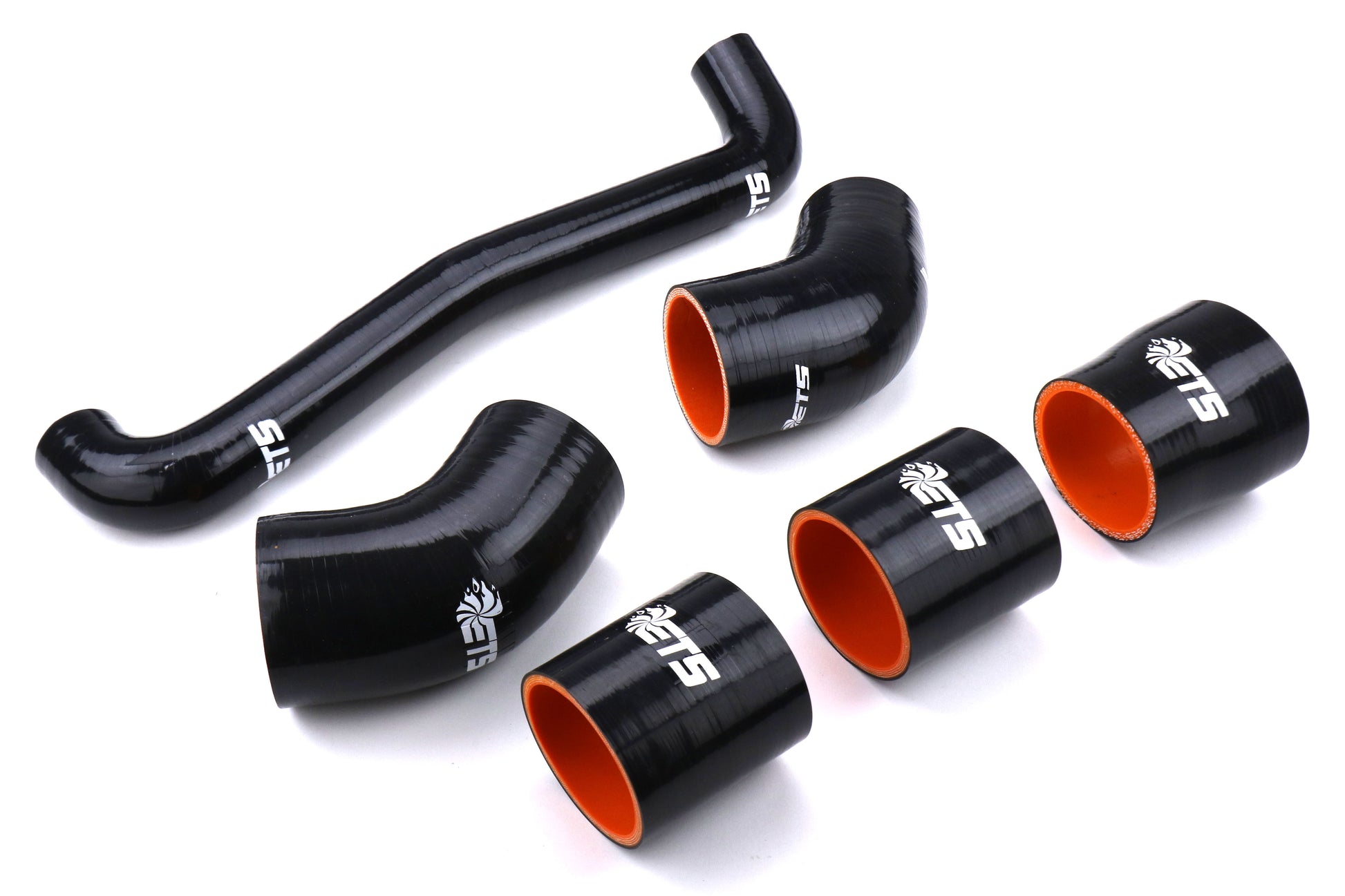 ETS200-40-ICP-003 ETS Front Mount Intercooler Piping Kit - 2015-2018 WRX-Wrinkle Black - Stainless Steel-HKS BOV-Stock,