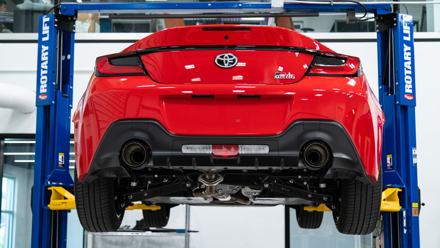 MBRS48053CF MBRP Axle Back Exhaust Dual Split Carbon Tips - 2022+ Toyota GR86 / Subaru BRZ,