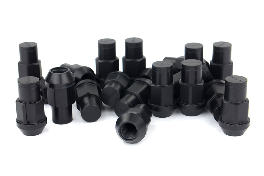 VLKW4212125B Rays 42MM 12x1.25 Lug Duralumin Nut Set 12x1.25 - 2015+ WRX / 2015+ STI / 2013+ FT86-Black,