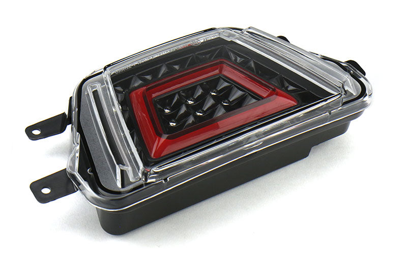 OLM V2 F1 Style Multifunction 4th Brake Light (Clear Lens, Black Base, Red Bar) - 2020-2024 Toyota GR Supra