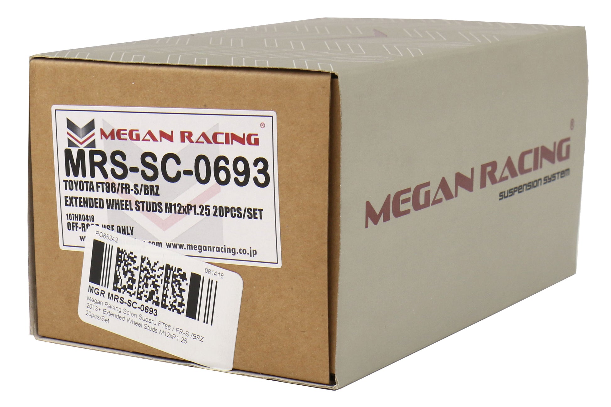 MGRMRS-SC-0693 Megan Racing Extended Wheel Studs - 2015+ WRX / 2015+ STI / 2013+ FT86,