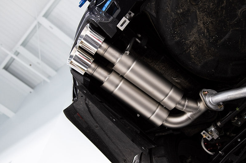 CPESBAE00002T CP-E Austenite Axle Back Quad Mufflers 4in Titan Tips - 2015+ WRX / STI,