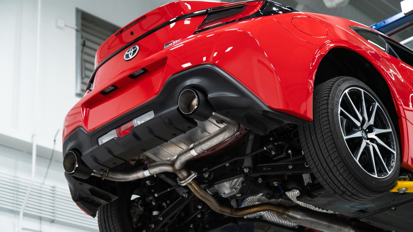 MBRS48053CF MBRP Axle Back Exhaust Dual Split Carbon Tips - 2022+ Toyota GR86 / Subaru BRZ,