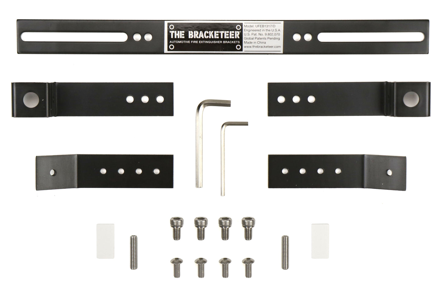 BRKUFEB1317/D The Bracketeer Universal Car Fire Extinguisher Bracket,