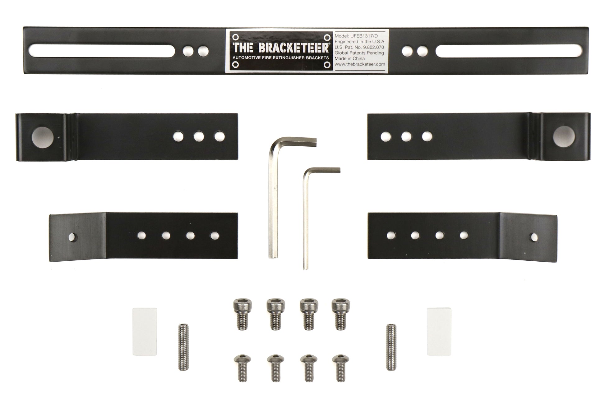 BRKUFEB1317/D The Bracketeer Universal Car Fire Extinguisher Bracket,