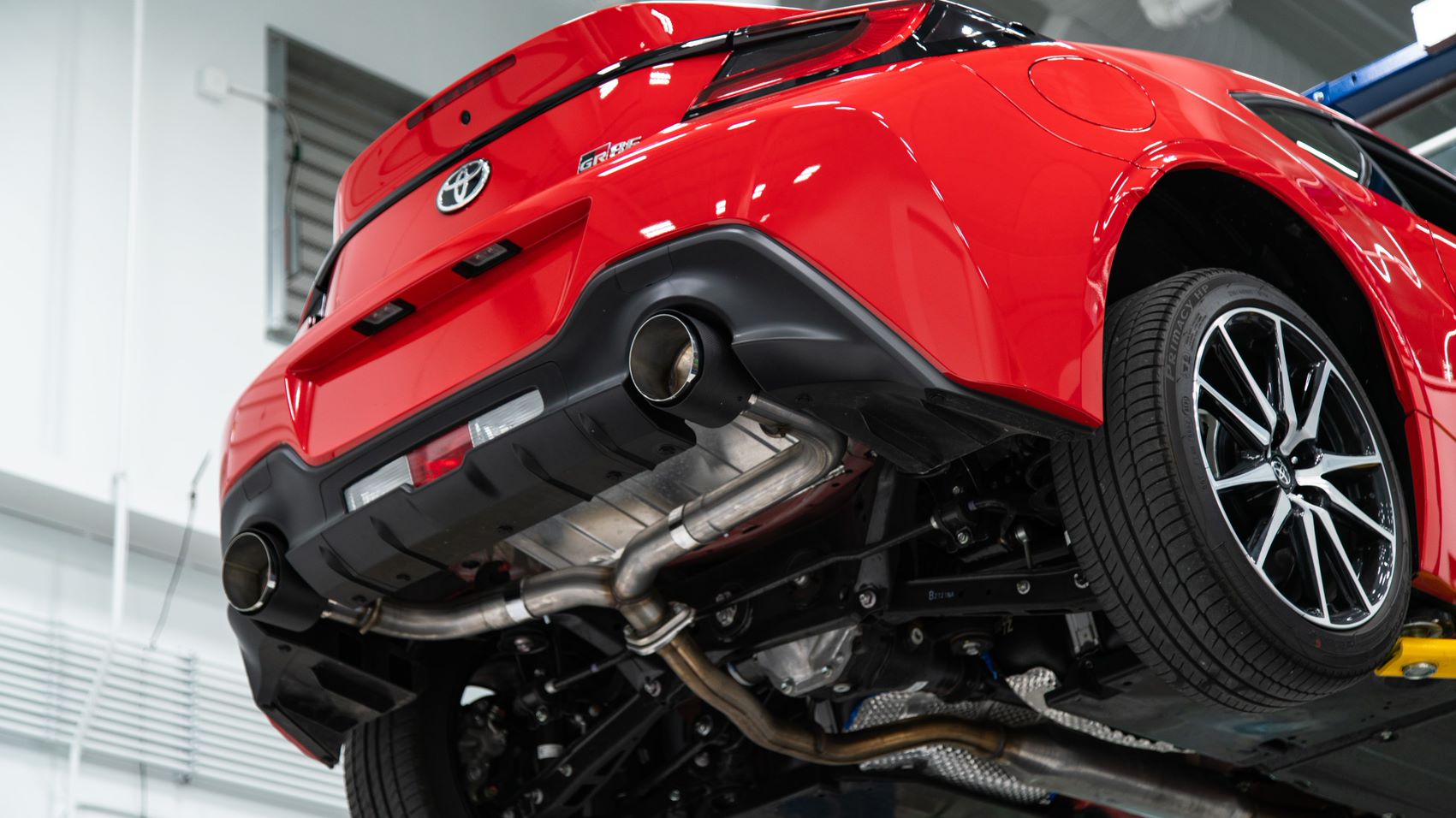 MBRS48053CF MBRP Axle Back Exhaust Dual Split Carbon Tips - 2022+ Toyota GR86 / Subaru BRZ,