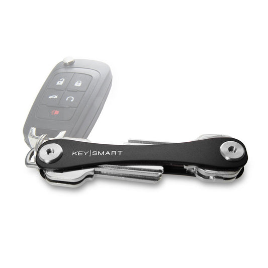 KEYKS019R-BLACK,,KeySmart Aluminum Compact Key Organizer - Black,