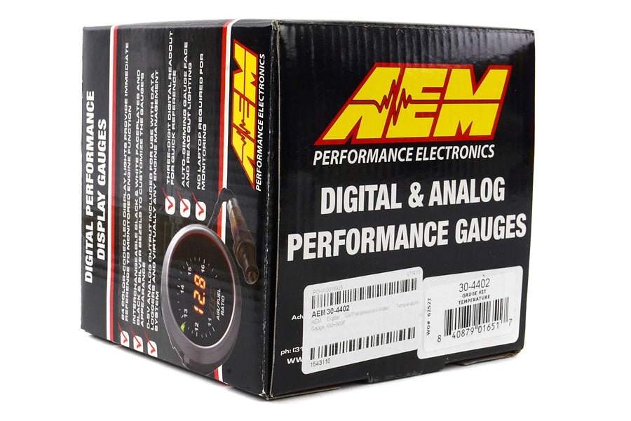 AEM Oil/Transmission/Coolant Temperature Gauge Digital 52mm - Universal