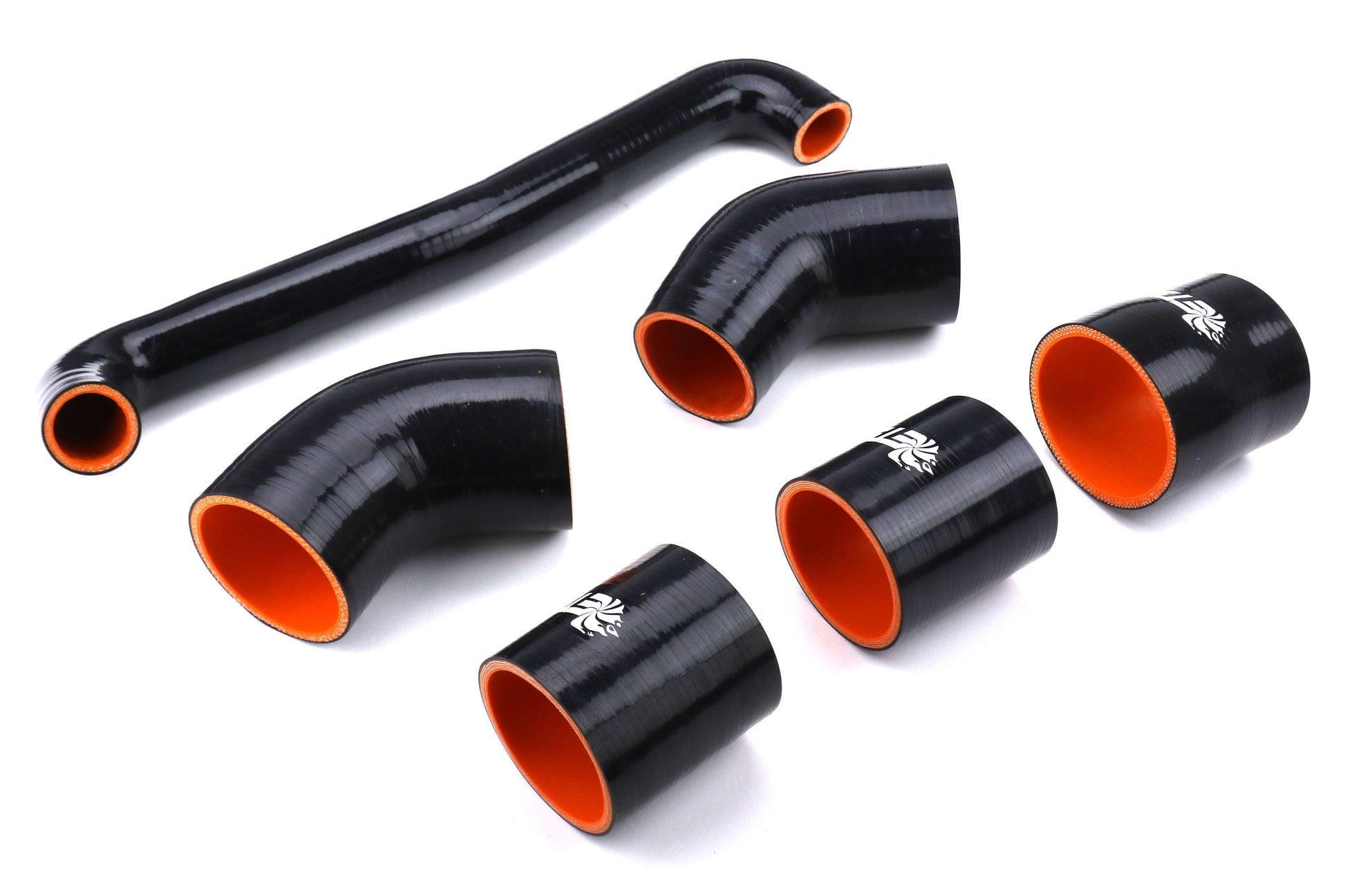 ETS200-40-ICP-003 ETS Front Mount Intercooler Piping Kit - 2015-2018 WRX-Wrinkle Black - Stainless Steel-HKS BOV-Stock,