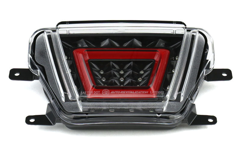 OLM V2 F1 Style Multifunction 4th Brake Light (Clear Lens, Black Base, Red Bar) - 2020-2024 Toyota GR Supra