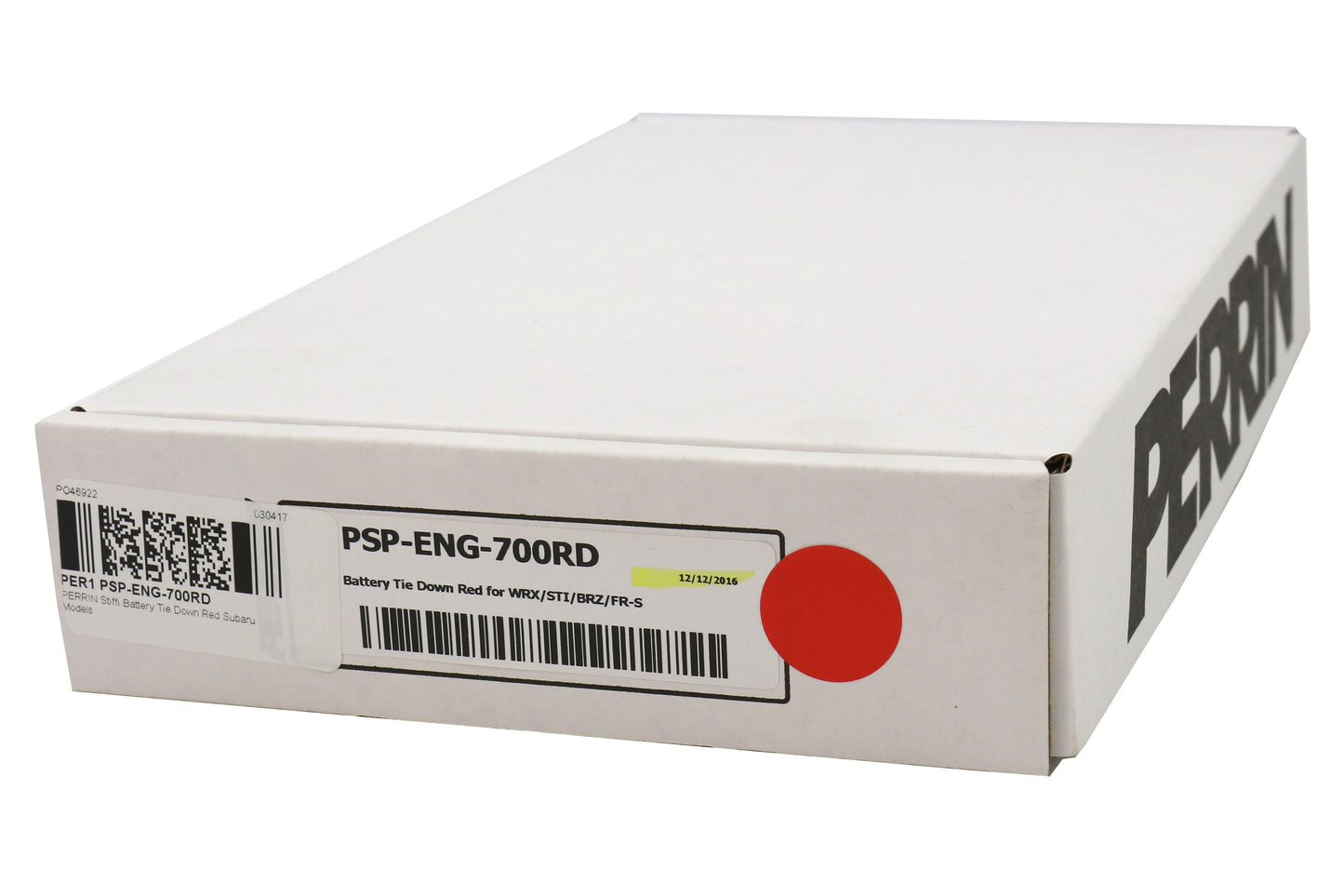 PERPSP-ENG-700RD Perrin Battery Tie Down - 2015+ WRX / 2015+ STI / 2013+ FT86-Red,