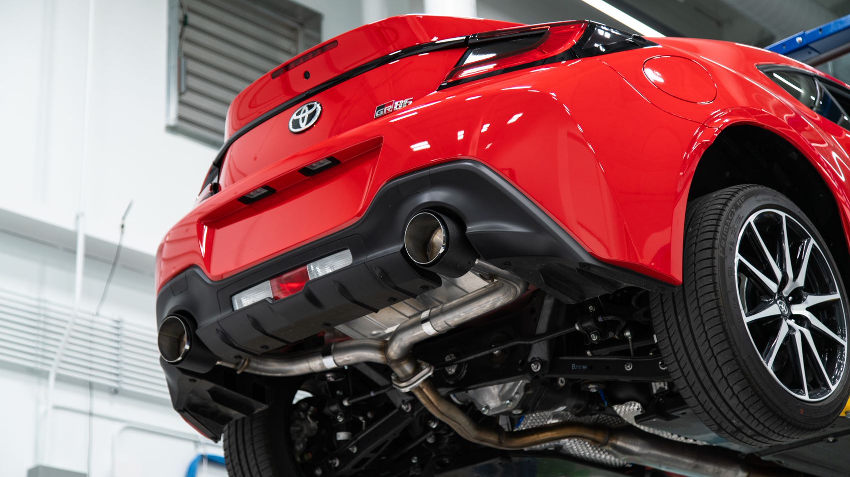 MBRS48053CF MBRP Axle Back Exhaust Dual Split Carbon Tips - 2022+ Toyota GR86 / Subaru BRZ,