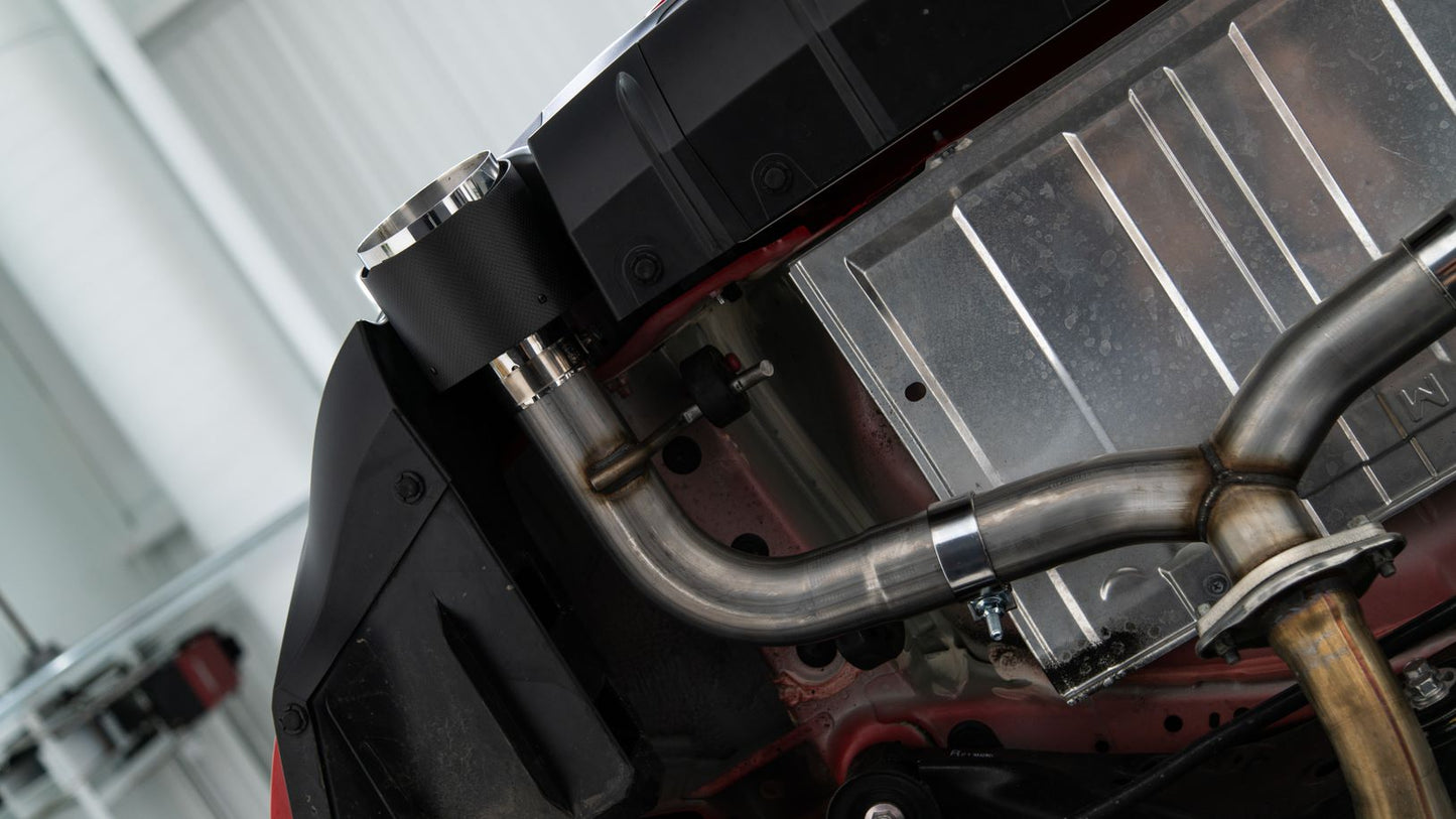 MBRS48053CF MBRP Axle Back Exhaust Dual Split Carbon Tips - 2022+ Toyota GR86 / Subaru BRZ,