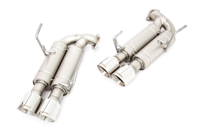 CPESBAE00002T CP-E Austenite Axle Back Quad Mufflers 4in Titan Tips - 2015+ WRX / STI,