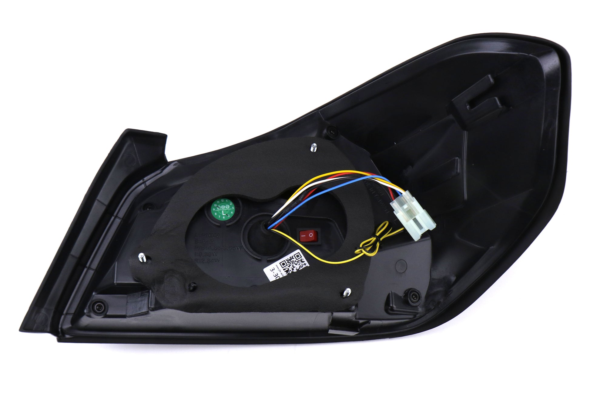 SBSSS15WRX-TR-CBW SubiSpeed USDM TR Style Sequential Tail Lights (CBW) - 2015+ WRX / 2015+ STI-Clear Lens with Black Reflector and White Running Light,