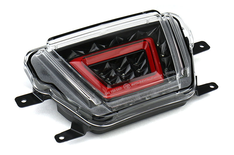 OLM V2 F1 Style Multifunction 4th Brake Light (Clear Lens, Black Base, Red Bar) - 2020-2024 Toyota GR Supra