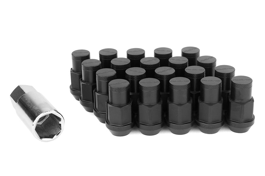 VLKW4212125B Rays 42MM 12x1.25 Lug Duralumin Nut Set 12x1.25 - 2015+ WRX / 2015+ STI / 2013+ FT86-Black,